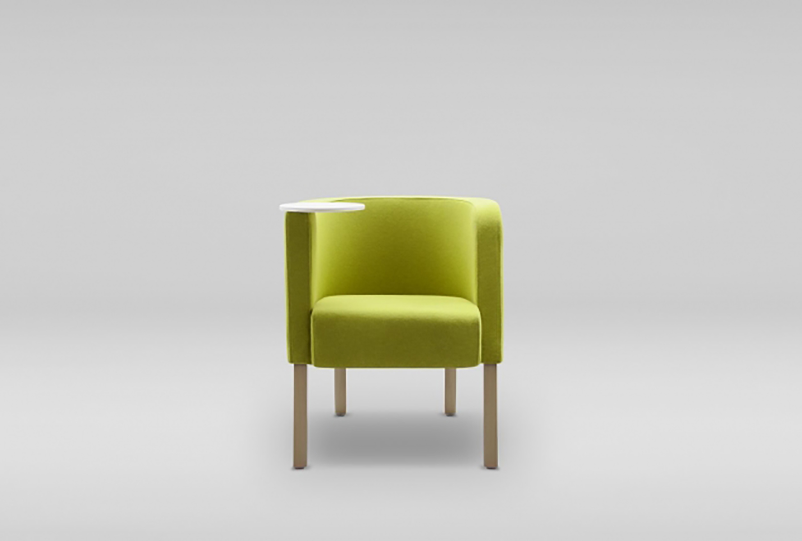 NEON 2 S ARMCHAIR WOODEN LEGS - WITH TABLE