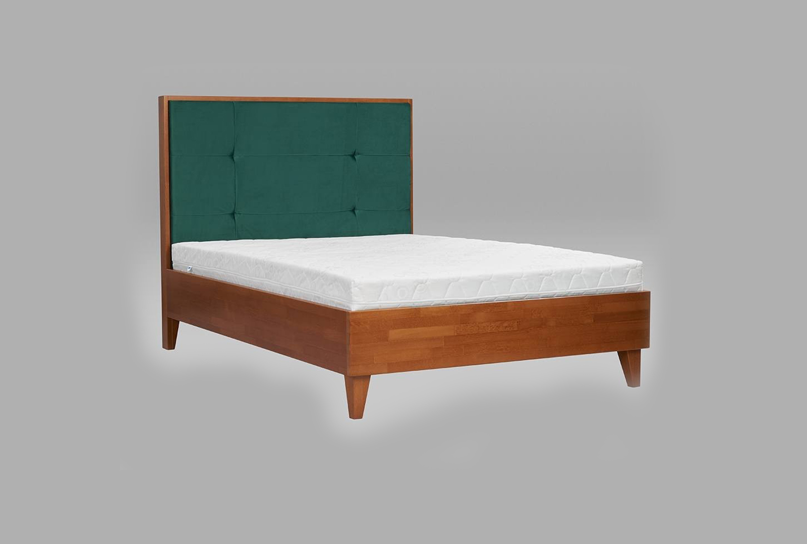 VISBY FRIDA WOODEN BEECH BED WITH A HIGH HEADBOARD