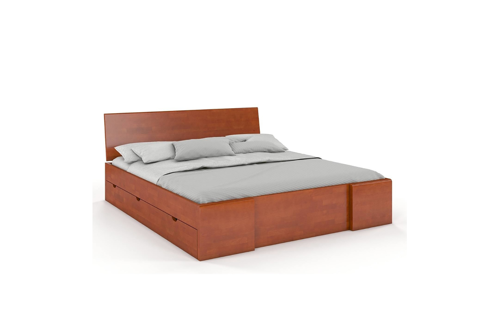 VISBY HESSLER HIGH DRAWERS BEECH BED WITH DRAWERS 2