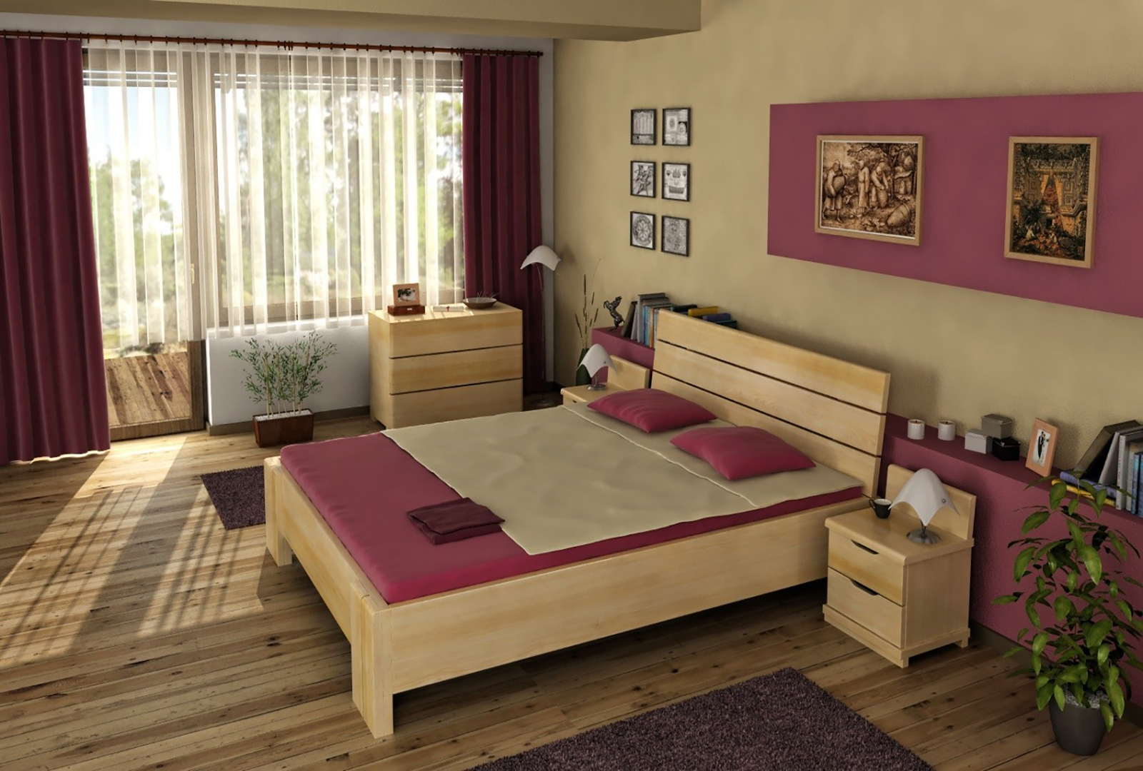 VISBY PINE BED ARHUS HIGH AND BC 1
