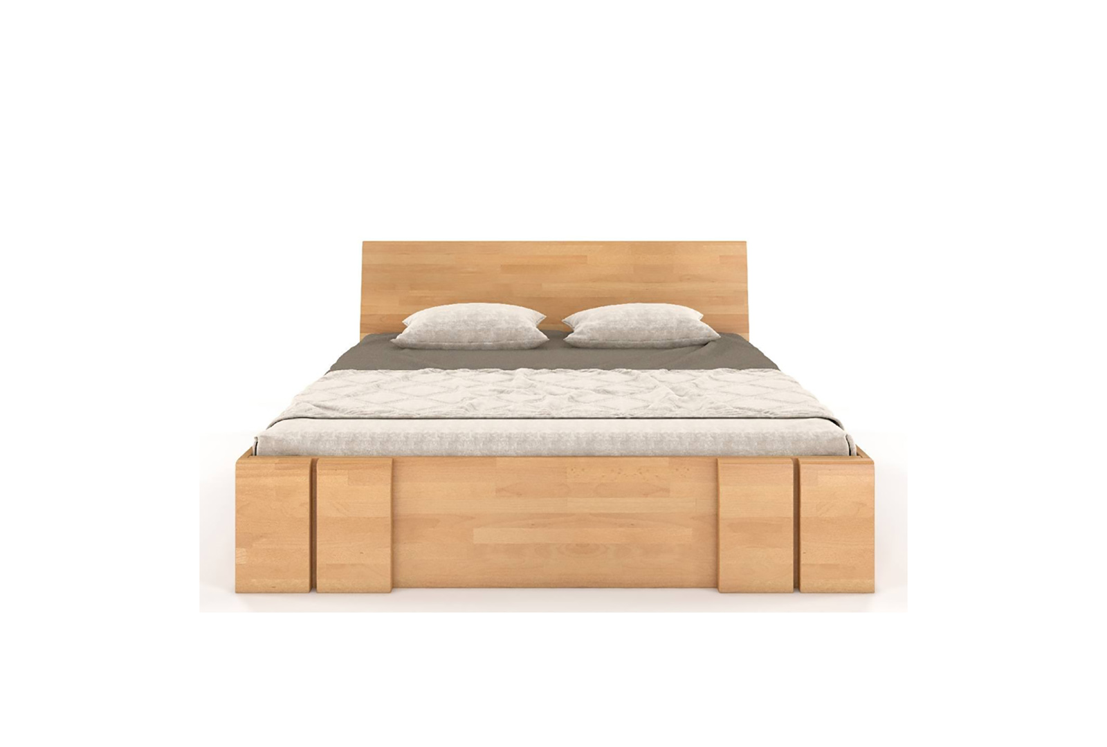 WOODEN BEECH BED WITH DRAWERS SKANDICA VESTRE MAXI AND DR 1