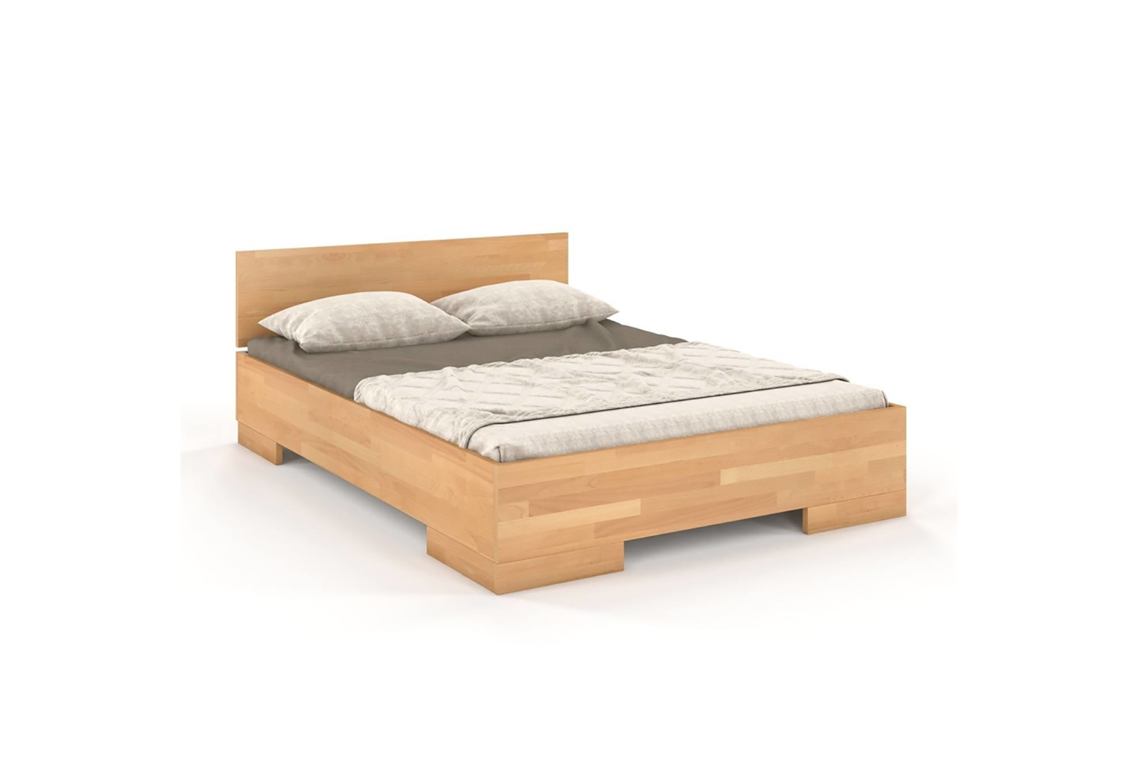 WOODEN BEECH BED WITH A BOX FOR BEDDING SKANDICA SPECTRUM MAXI & ST 1