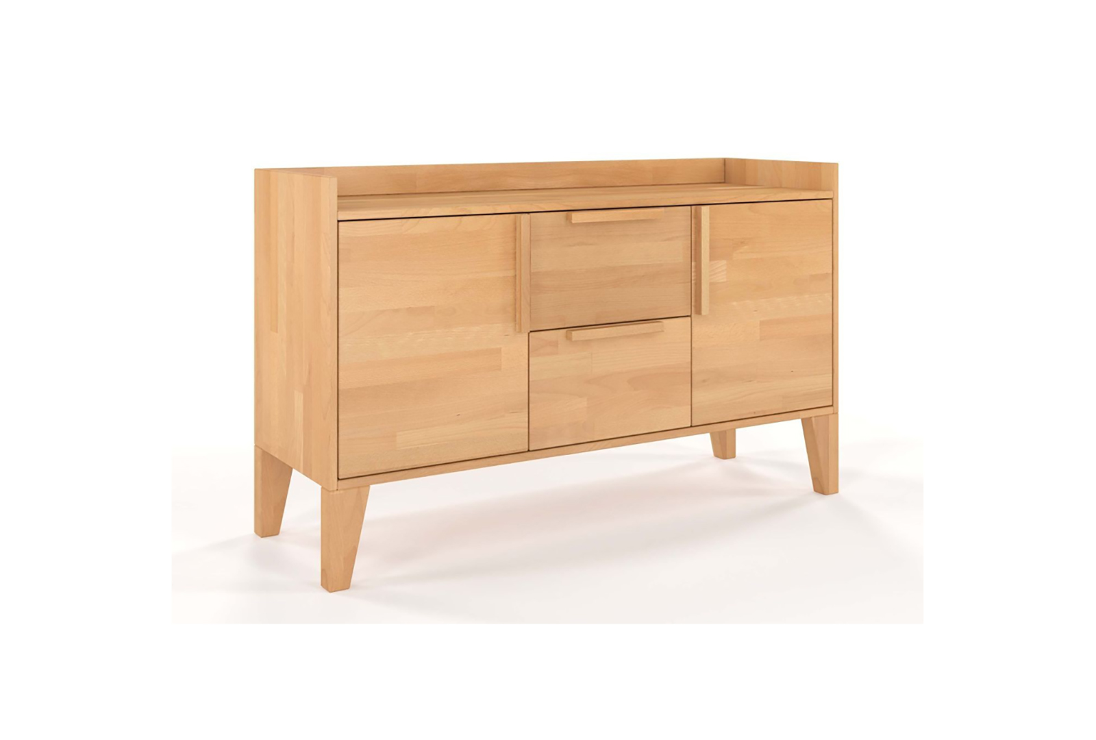 A WOODEN BEECH CHEST OF DRAWERS SKANDICA AGAVA
