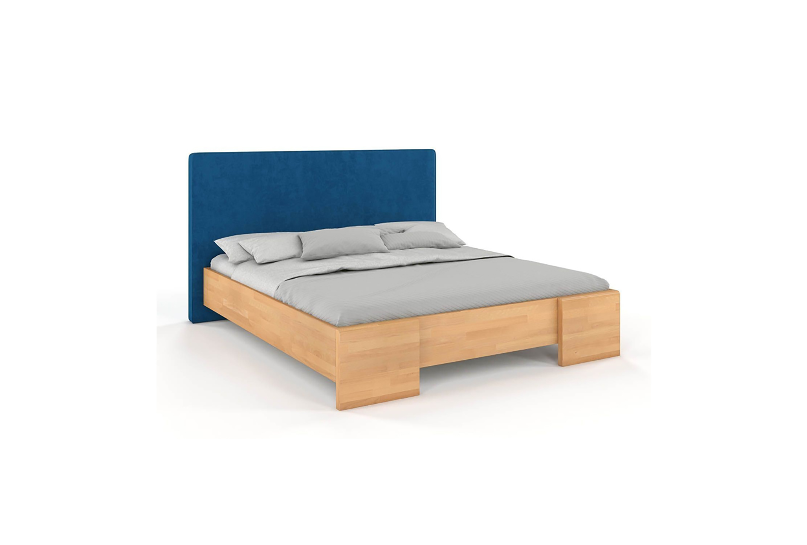 VISBY HESSEL WOODEN BEECH BED WITH AN UPHOLSTERED HEADBOARD 3