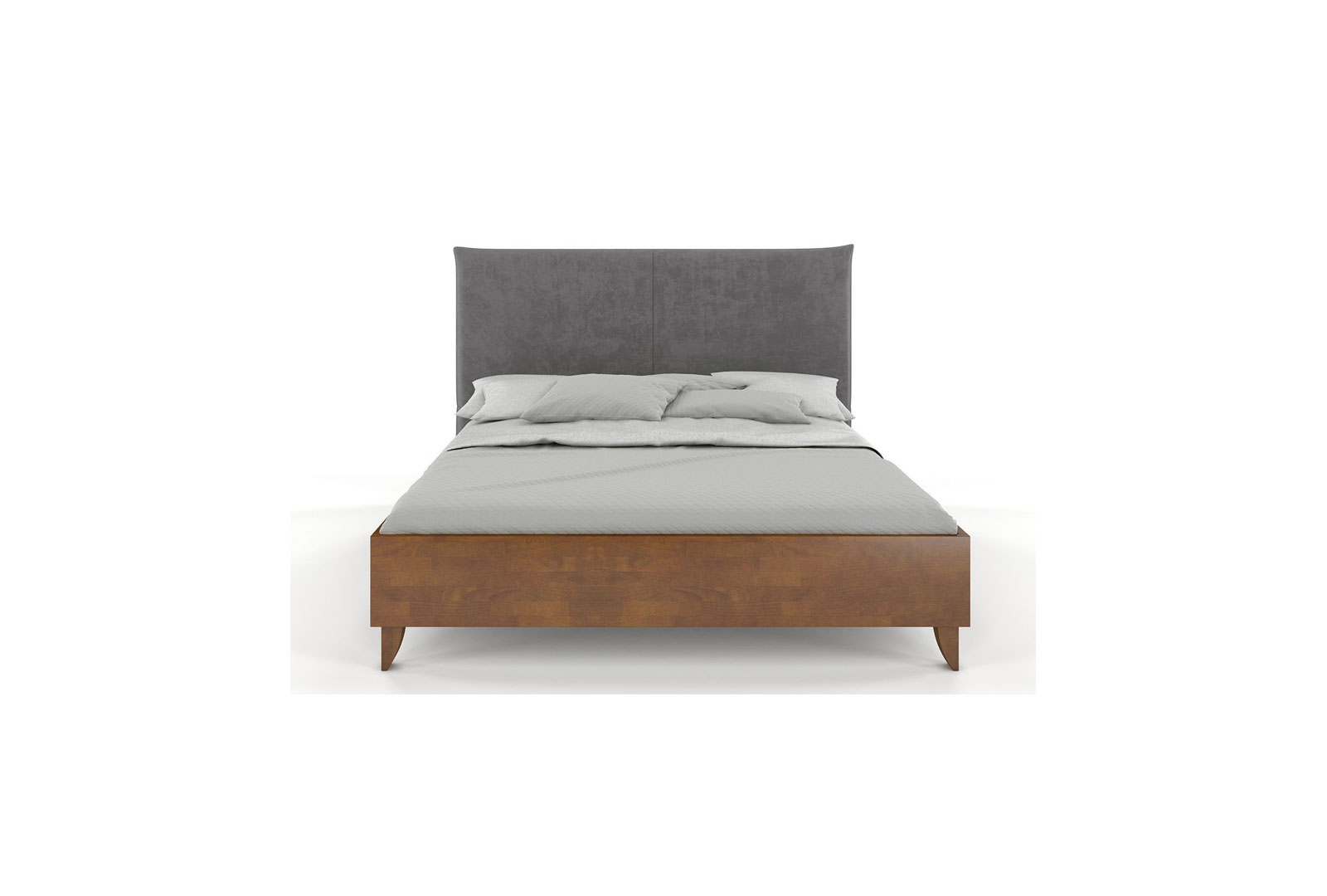 VISBY VIVIEN WOODEN BEECH BED WITH AN UPHOLSTERED HEADBOARD 3