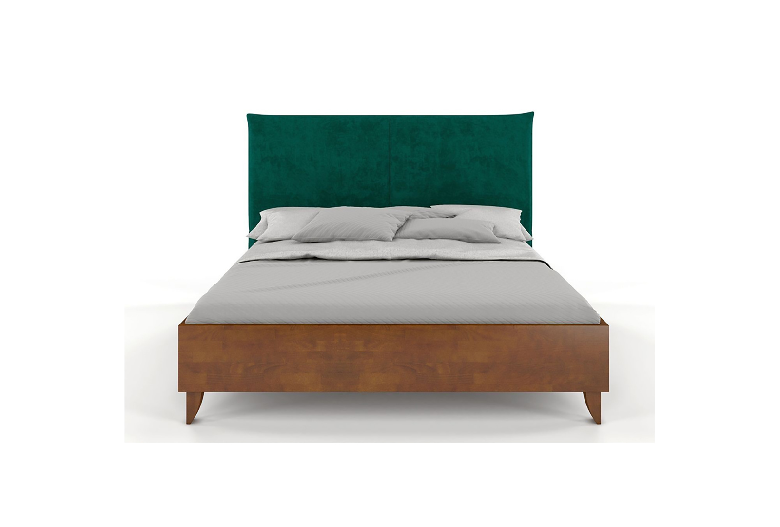 VISBY VIVIEN WOODEN BEECH BED WITH AN UPHOLSTERED HEADBOARD 2